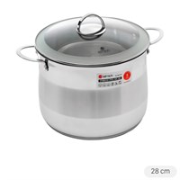 Nồi inox 3 đáy nắp kính 28 cm Elmich Celestine 2355279